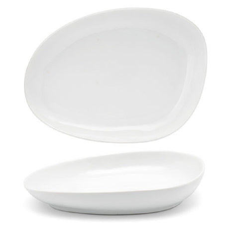 FOH DSP032WHP23 Kiln® Plate 8" X 6" X 1" Oval