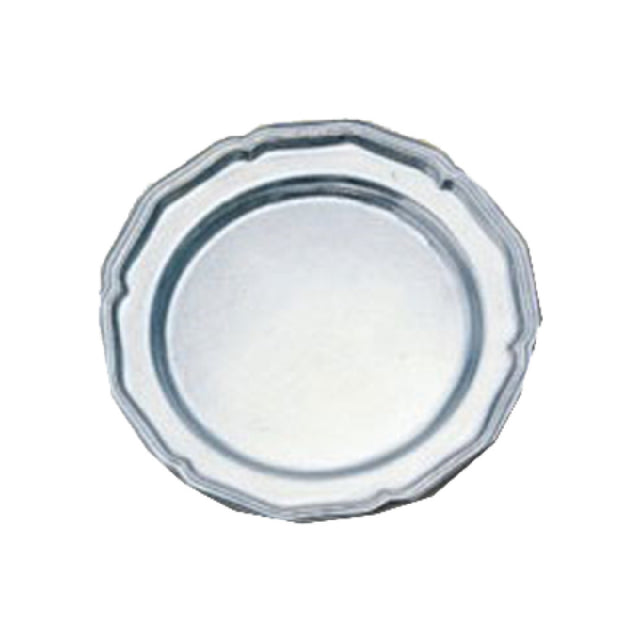 Bon Chef 1031PWHT Queen Anne Dessert Plate 7-3/4" Aluminum With Ceramic-look Coating