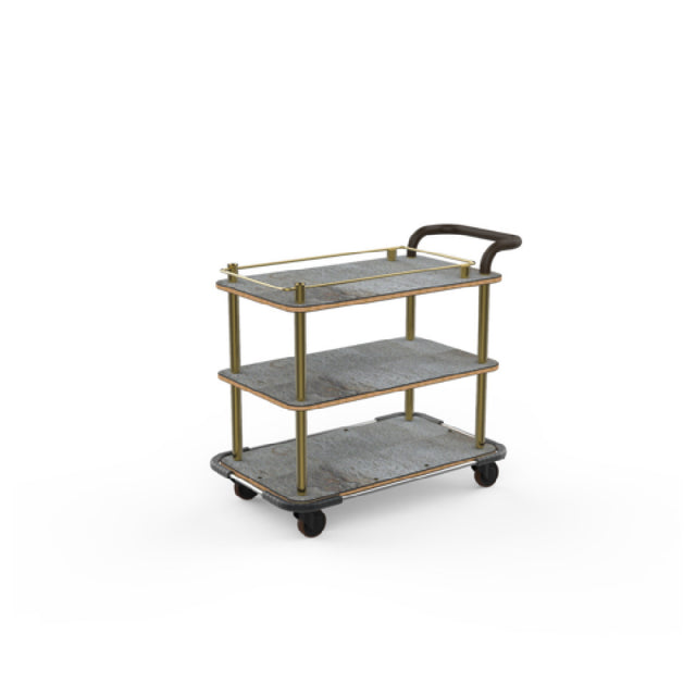 Steelite MGCRNX08GBXX Service Cart 42-1/2"L X 24"W X 36-1/2"H Mixed Materials