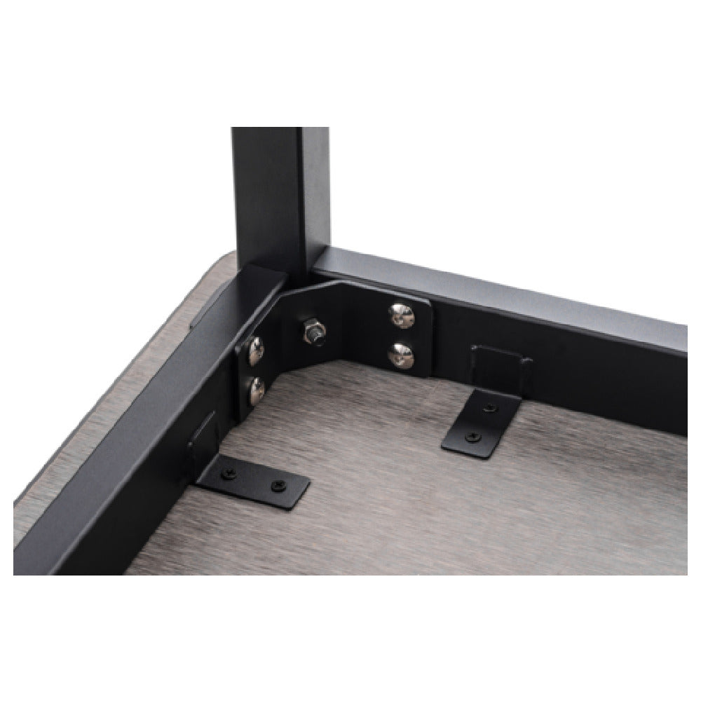 National Public Seating HDT3-2448STRET - NPS® Heavy Duty Steel Table, Stainless Steel Top With Safety Return