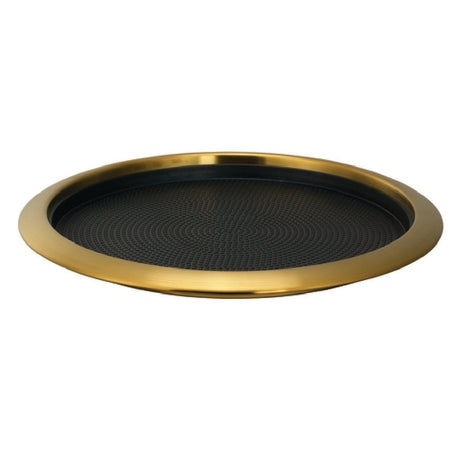 Service Ideas TR1412RIVG Metallic Elements Tray 14" Dia. (12" Dia. Inside) Round