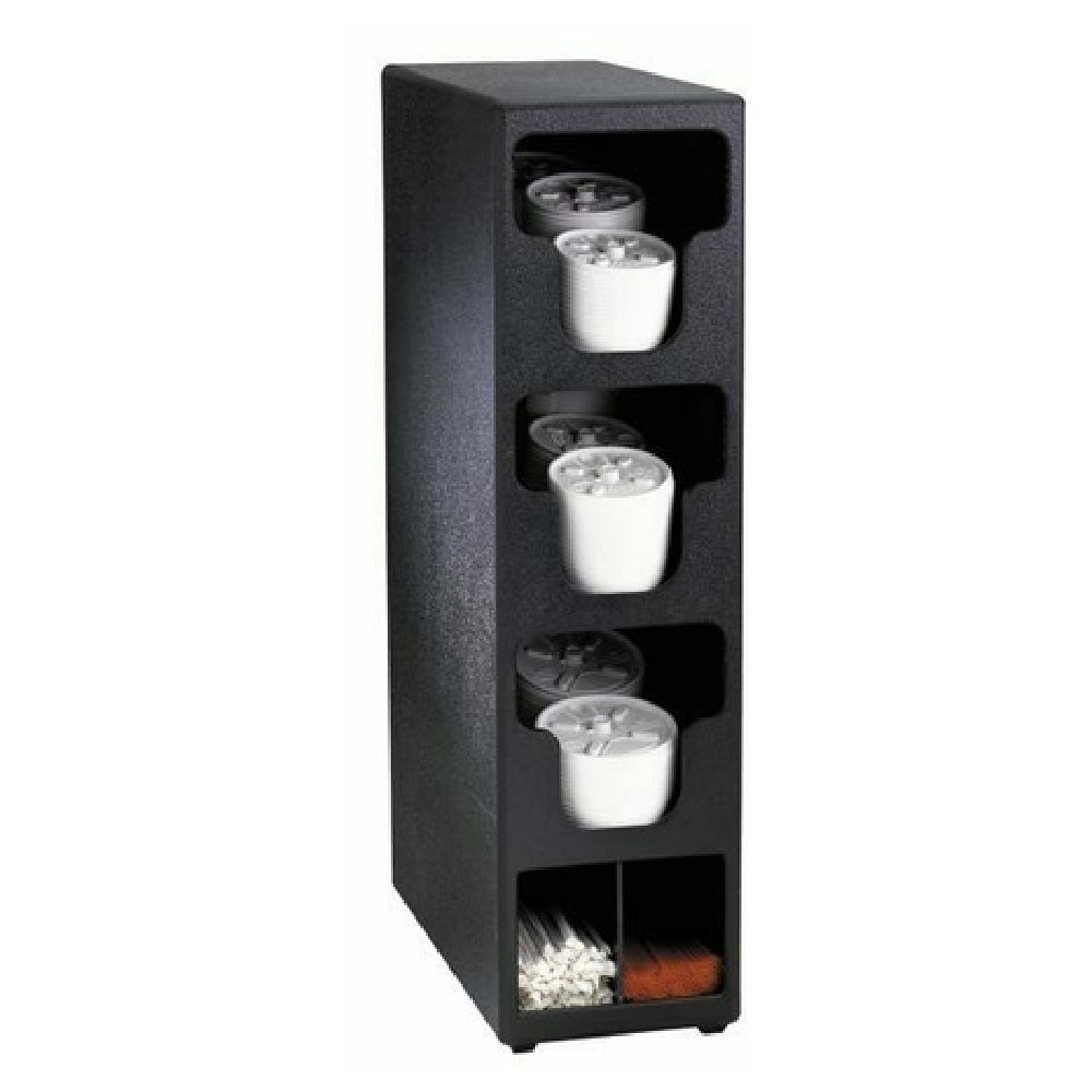 Dispense Rite TLO-3BT Lid & Straw Organizer 3 Section 24-1/4"H X 6-1/2"W X 14"D