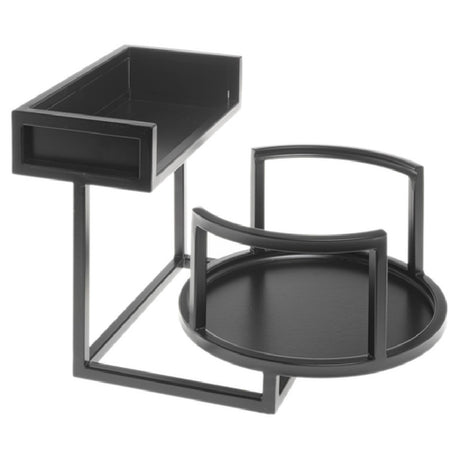 Hubert 84417 - Cerve Collection Plate & Napkin Holder, 2-compartment, 10-1/2" X 15-1/2" X 9-4/5"H