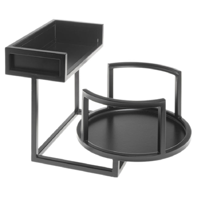 Hubert 84417 - Cerve Collection Plate & Napkin Holder, 2-compartment, 10-1/2" X 15-1/2" X 9-4/5"H
