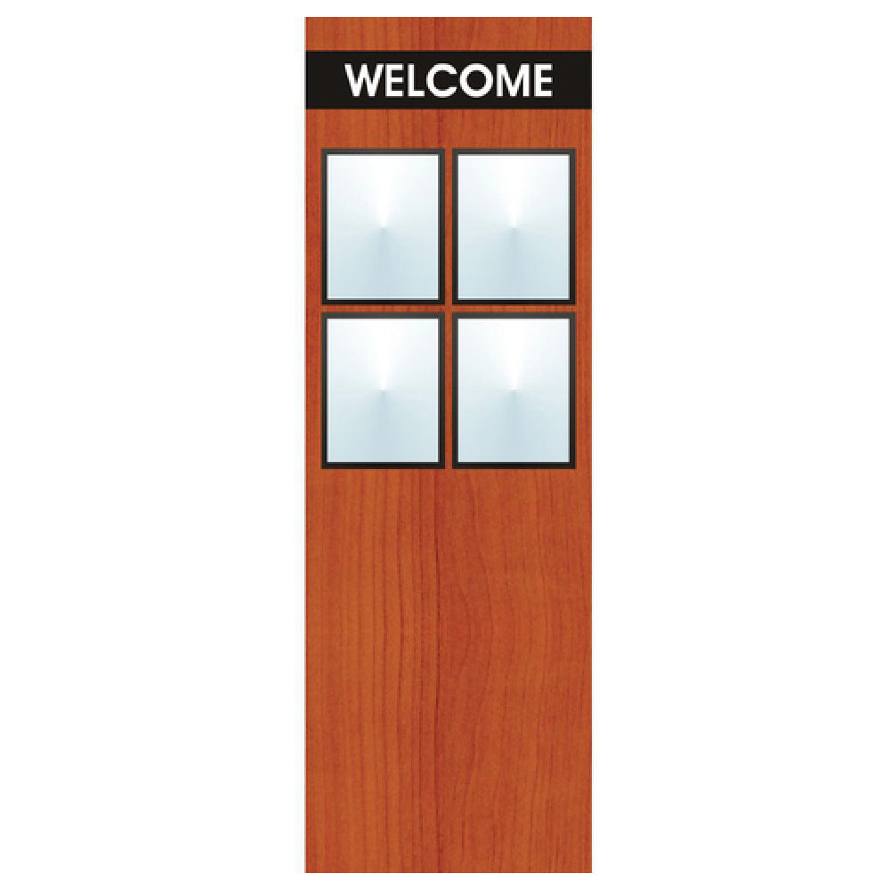 Hubert 85838 - Menu Board, 8-pocket, Floor Stand