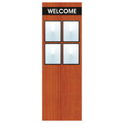 Hubert 85838 - Menu Board, 8-pocket, Floor Stand