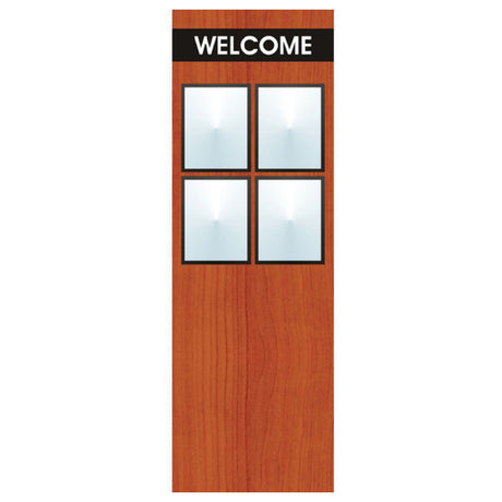 Hubert 85838 - Menu Board, 8-pocket, Floor Stand
