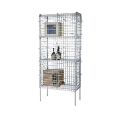 1880 Hospitality FSSEC24364 Focus Foodservice Security Cage Complete Stationary Kit