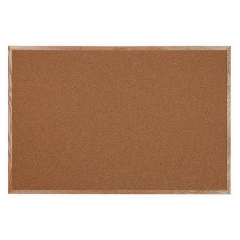 Aarco OB4872 Bulletin Board 72"W X 48"H Natural Pebble Grain Cork