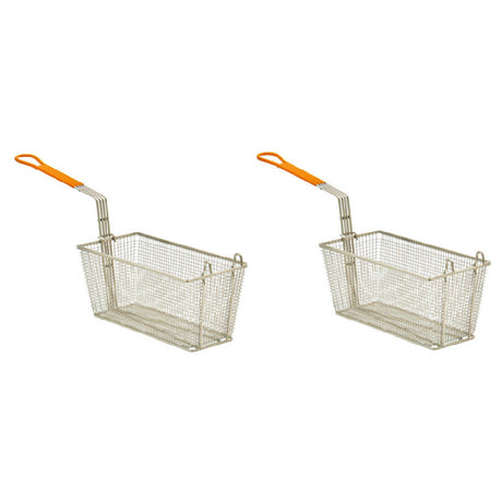 Hubert 185431 - Value Series Fry Basket, 12" W X 6" H, Front Hook