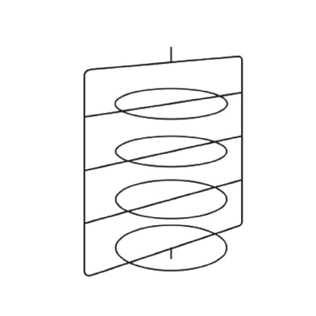 Hatco FSDT4TCR (4) Tier Circle Rack With Pizza Pan Retainers Each