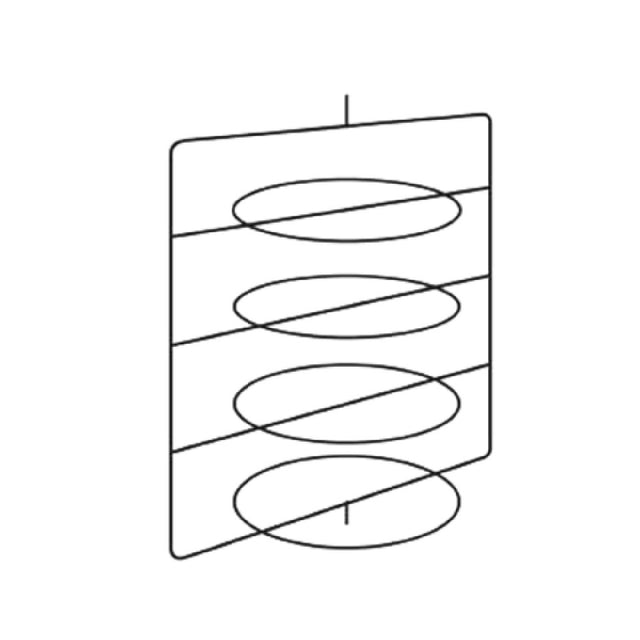 Hatco FSDT4TCR (4) Tier Circle Rack With Pizza Pan Retainers Each