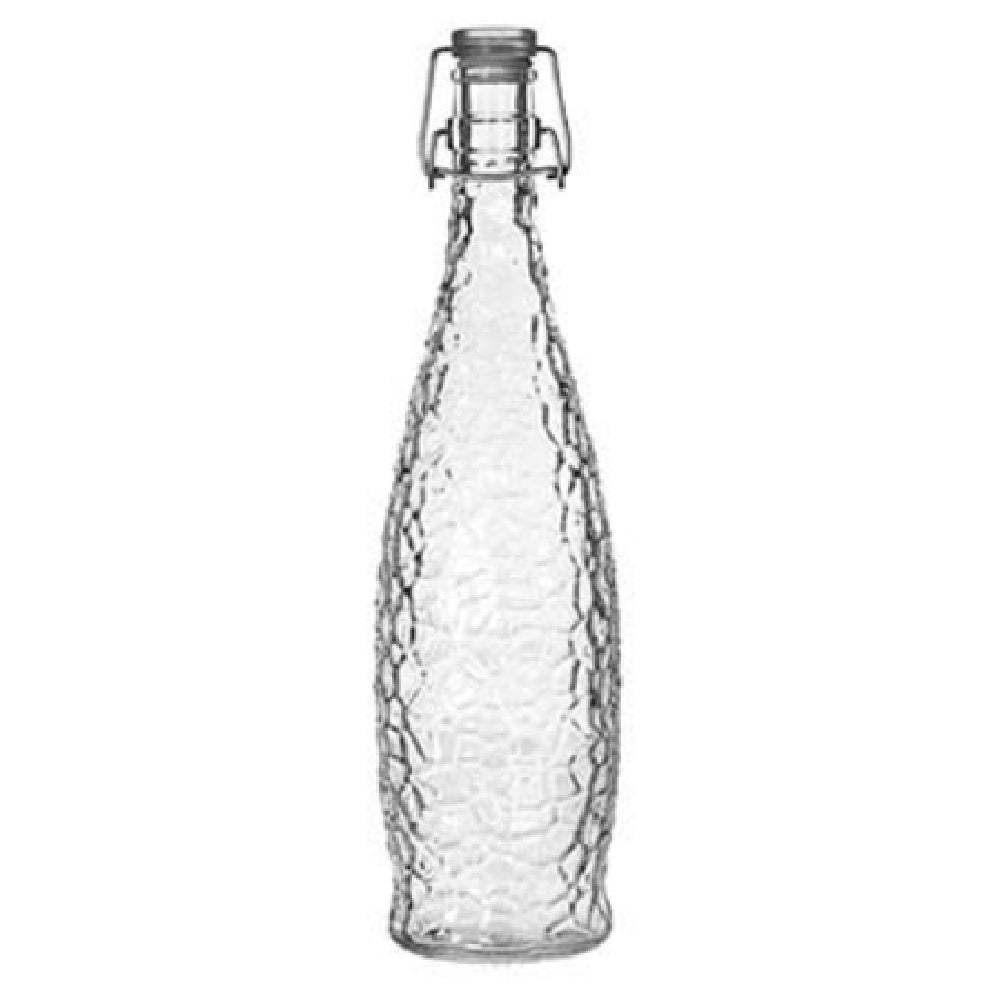 Libbey 13150120 Glacier Bottle 1 Liter (33-7/8 Oz.) Clear Clamp Top Lip