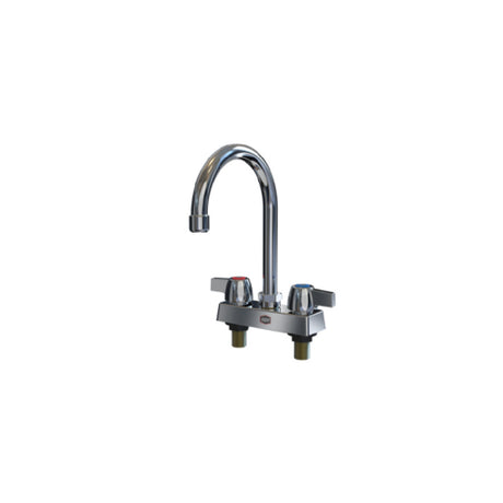 NBR Equipment P3D4S3G Economy 4" Deck Mount Faucet With 3-1/2" Goose Neck Spout