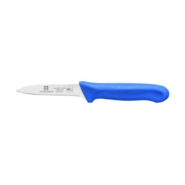 Thunder Group SLKF421BU Paring Knife 3-1/4" Blade Blue Polypropylene Handles