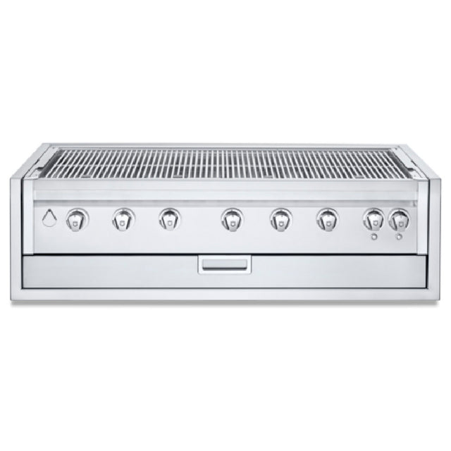 Crown Verity IBI48-GO-FLT Infinite Series 48" Built-In Outdoor Charbroiler Grill (7) 14750 BTUH Stainless Steel Burners