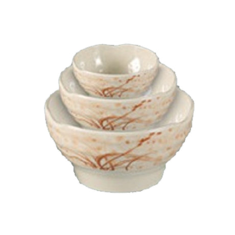 Yanco OR-3704 Orchis Rice Bowl 8 Oz. 4-1/4" Dia. X 2-1/2"H