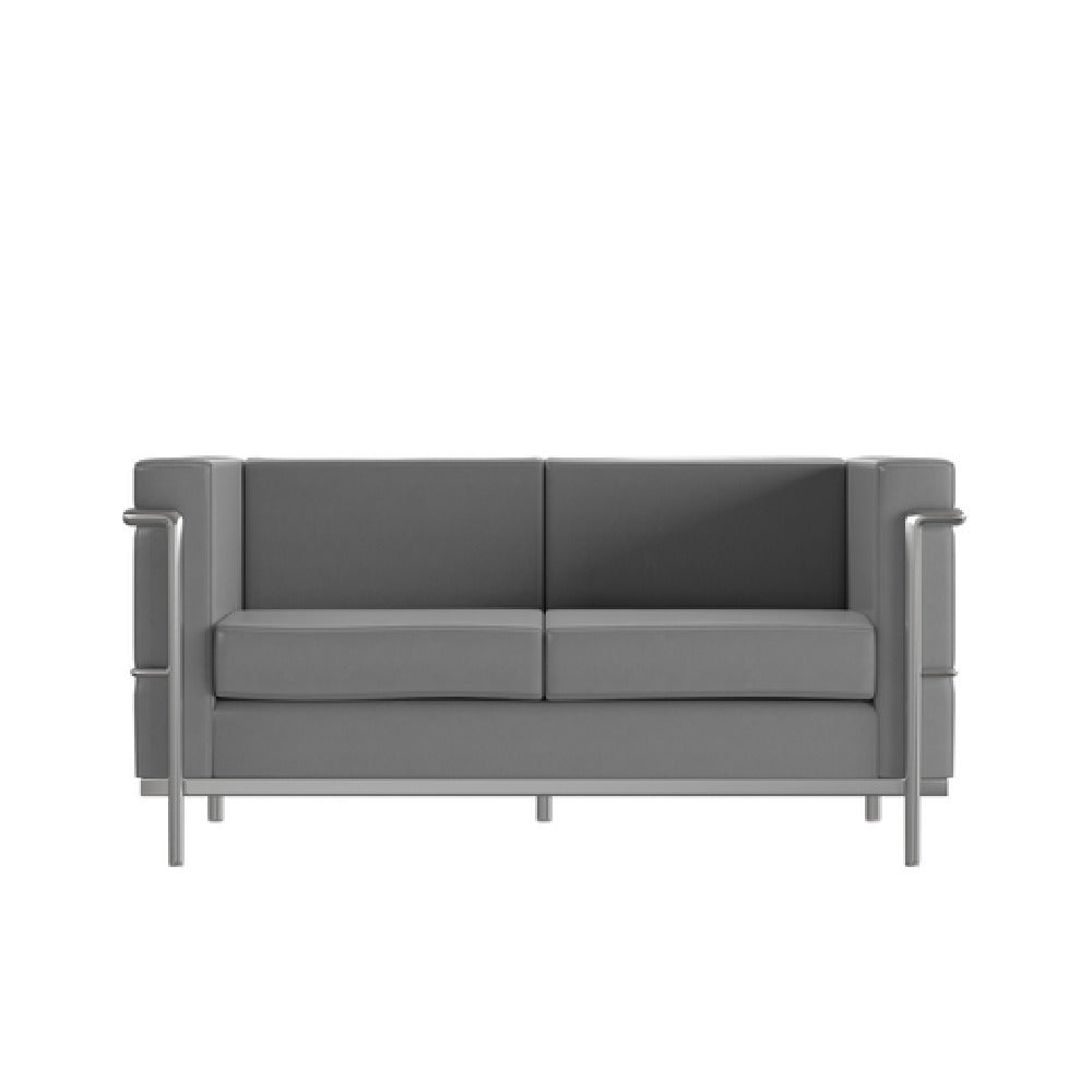 Flash Furniture ZB-REGAL-810-2-LS-GY-GG Hercules Regal Series Loveseat 57"W X 28-1/2"D X 27-1/2"H