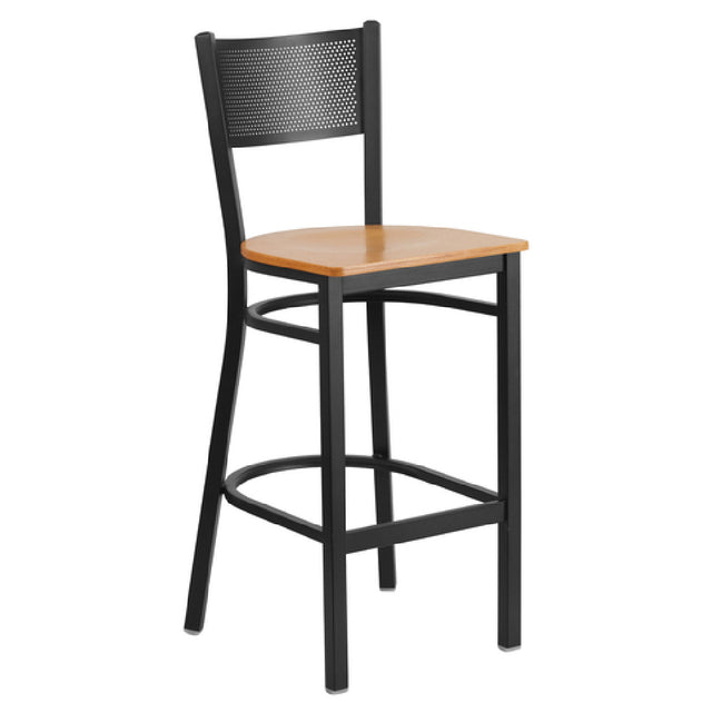 Flash Furniture XU-DG-60116-GRD-BAR-NATW-GG Hercules Series Restaurant Barstool