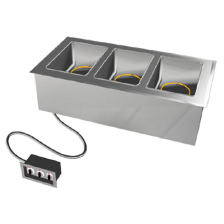 Duke ADI-3E_120/60/1 Hot Food Drop-In Unit Electric With (3) 12" X 20" Hot Food Wells