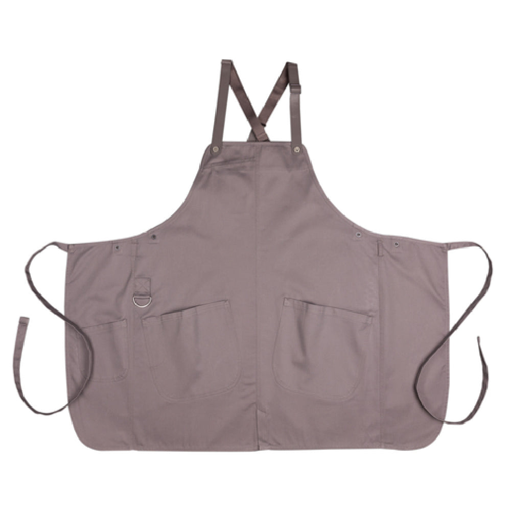 Chef Works ABN01-MSH-0 Largo Bib Apron 31"L X 38"W Adjustable/removable Neck Straps (sold Separately)