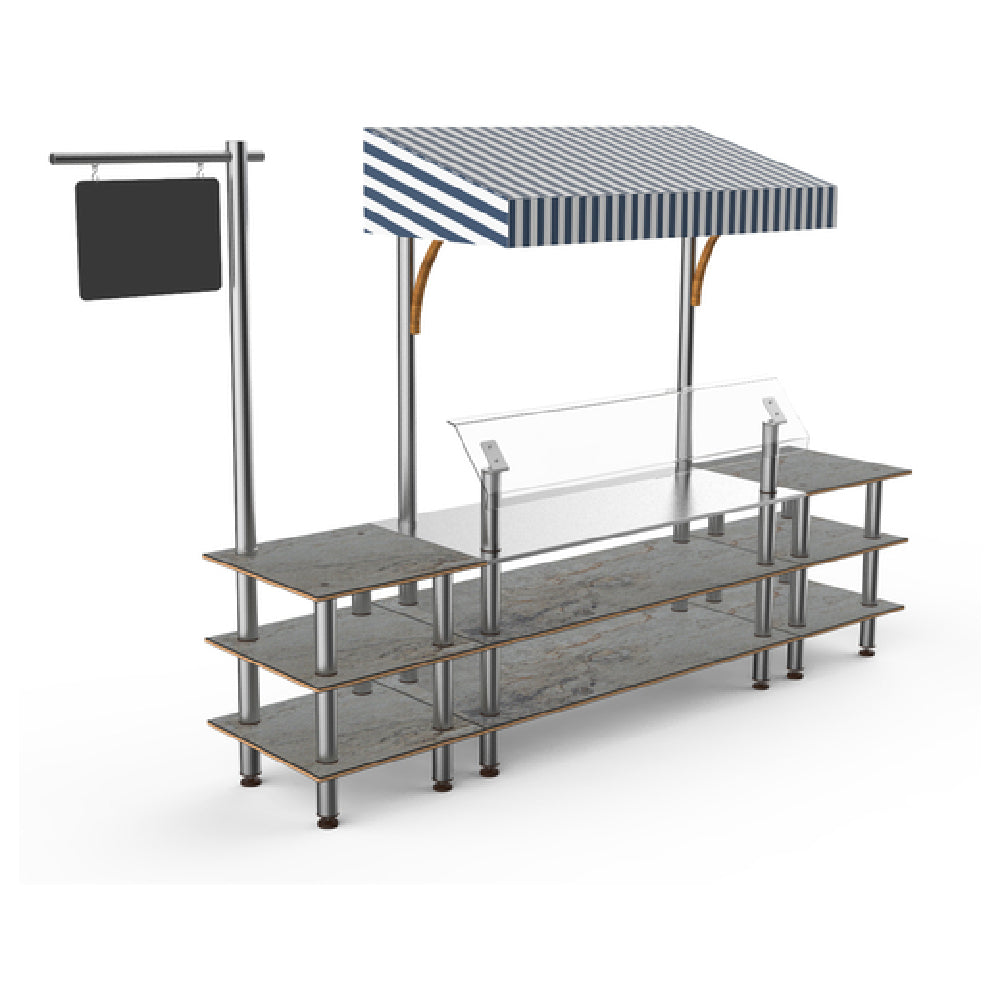 Steelite MGCMLA04GSWF Mogogo Buffet Solutions Modular Classic Canopy Station 3-tier