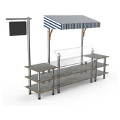 Steelite MGCMLA04GSWF Mogogo Buffet Solutions Modular Classic Canopy Station 3-tier