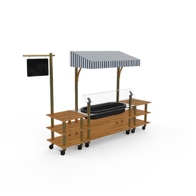 Steelite MGCMLA01BBWW - Classic Canopy Cooling Station, 130.0" X 29.5" X 96.0", Modular
