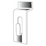 Hubert 77092 - Slatwall Picture Hanger, 1" X 3", 1/4" Notch Depth