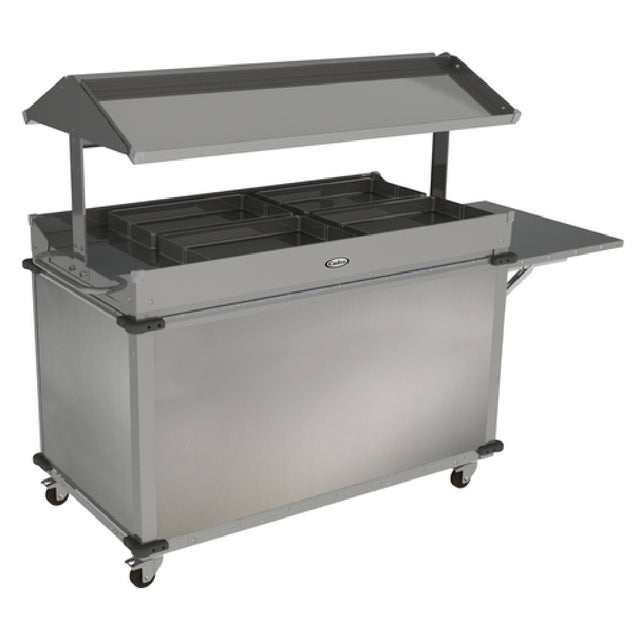 Cadco CBC-GG-B4-LST MobileServ® Standard Grab & Go Merchandising Cart 2-sided Grab & Go Shelf On Top