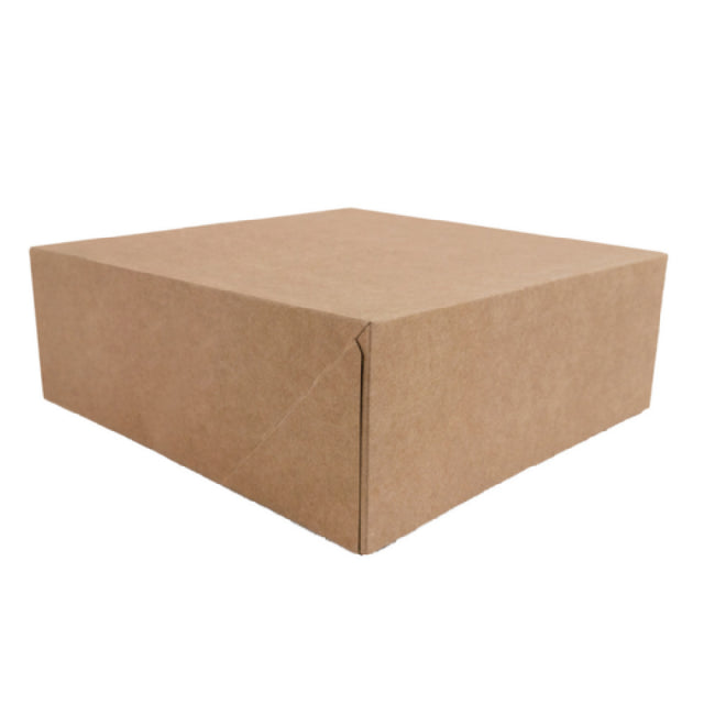 PacknWood 209BP208BR2 - Kraft Pastry Box, 7.87"L X 7.87"W X 3.15"H, (Per Case = 50 Each)