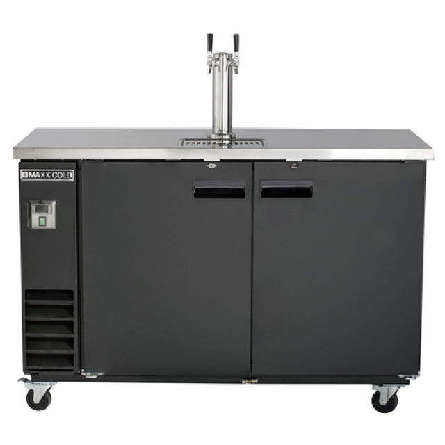 Maxximum MXBD60-1BHC Maxx Cold X-Series Keg Cooler With Single Tower & Dual Faucets