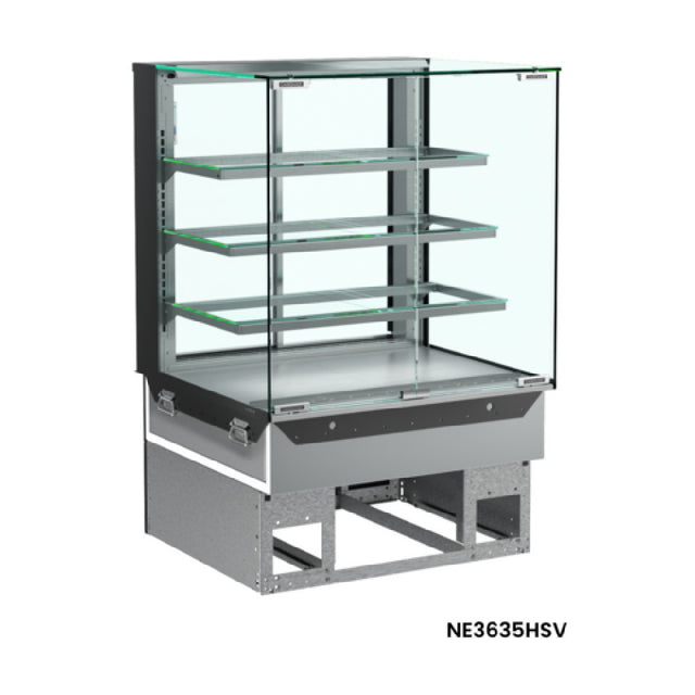 Structural Concepts NE4835HSV Reveal® Service Heated Slide In Counter Case 47-3/4"W