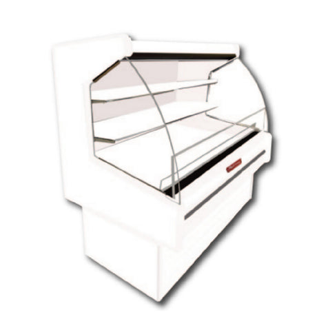 Howard-McCray SC-OD40E-4L-C-LED - Dairy Curved End Open Merchandiser, 51"W, 53"H