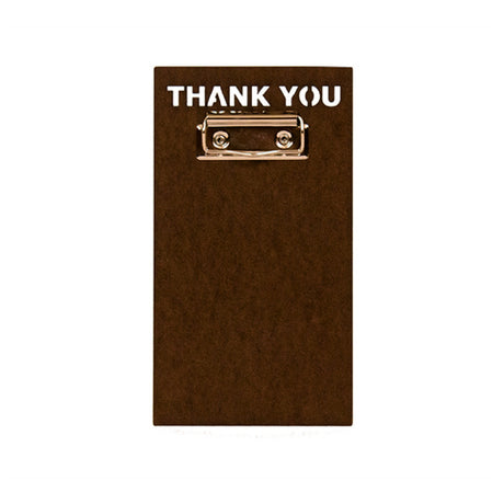 Risch MDF-CHECK-CLIP 5X9 MDF Check Presenter 5" X 9" With "Thank You" Cut Out At The Top