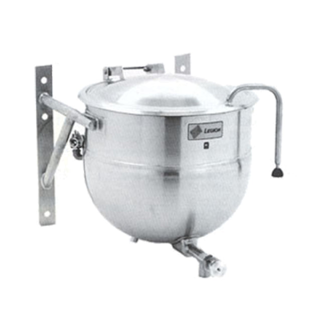 Legion LTWT-10 Stationary Direct Steam Kettle 10-gallon 304 Stainless Steel Liner