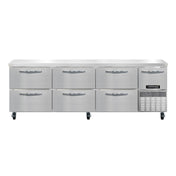 Continental Refrigerator RA93SN-D Refrigerated Base Shallow Depth Worktop Unit