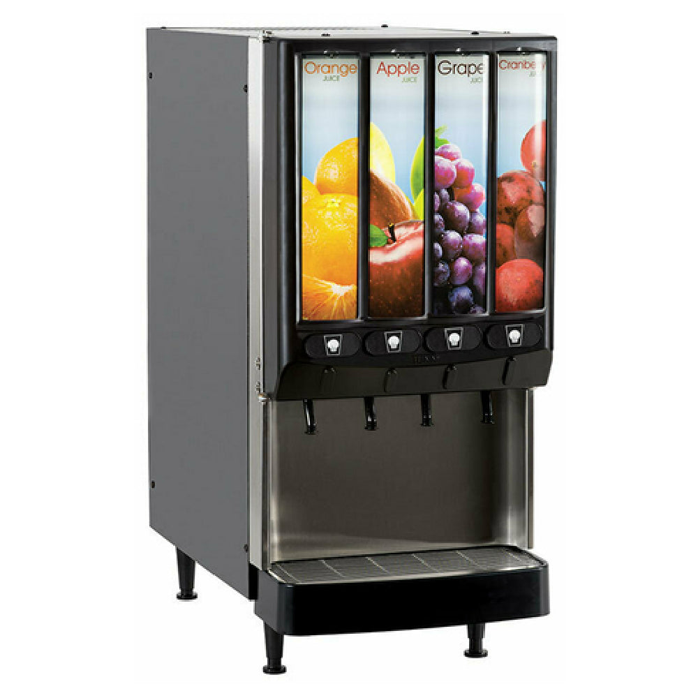 Bunn 37300.0079 JDF-4S Silver Series® 4-Flavor Cold Beverage System Push Button