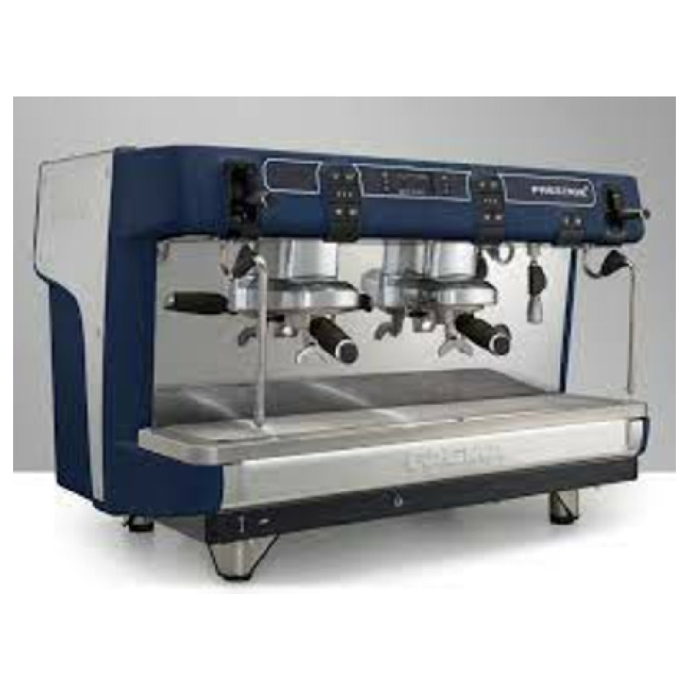 Espresso Soci PRESTIGE + A/2 VA AT BL RT Faema Prestige + A/2 2 Group Espresso Machine With Patented Thermosyphonic Adjustable Knobs. 11 Liter Boiler 1 Hot Water Wand