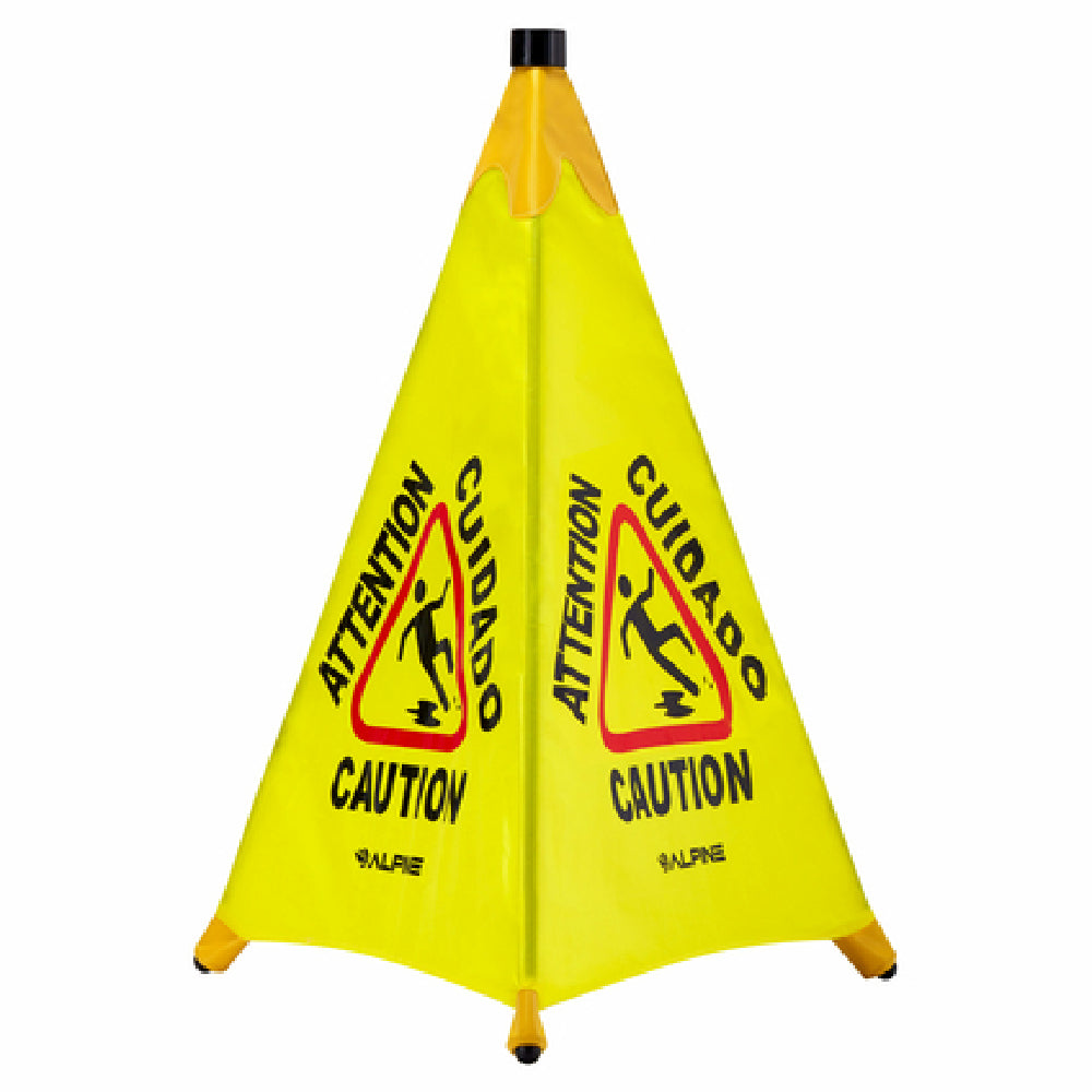 Alpine Industries ALP498-30 Pop-up Wet Floor Sign "Caution" 2-9/10"W X 2-1/2"D X 32-7/8"H