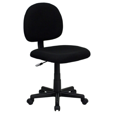 Flash Furniture BT-660-BK-GG Ergonomic Swivel Task Chair 33" To 37-1/2" Adjustable Height