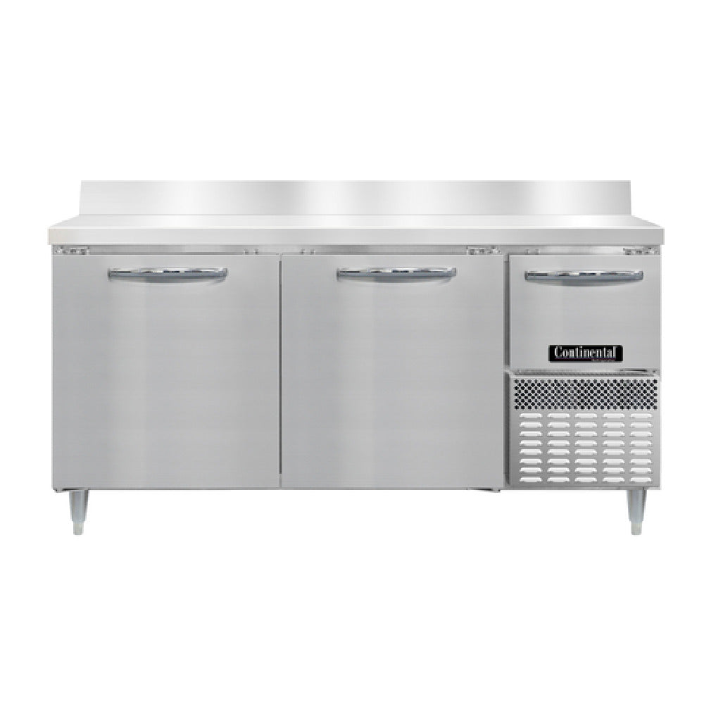 Continental Refrigerator DRA68NSSBS Designer Line Refrigerated Base Worktop Unit