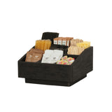 Cal Mil 23789-13 Brooklyn Condiment Organizer 12"W X 12"D X 6.5"H Textured Wood Surface