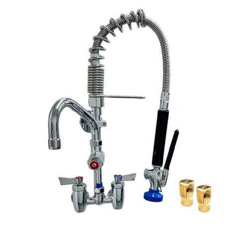 Fisher 95480 Mini Pre-Rinse Unit 4” Backsplash Control Valve With Spring Action Flexible Gooseneck
