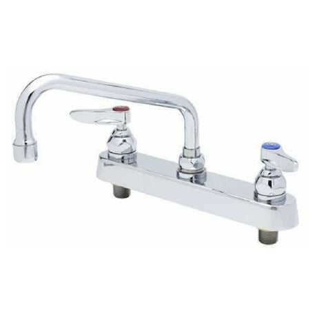 T&S Brass B-1122-PT Workboard Faucet Deck Mount 8" Centers