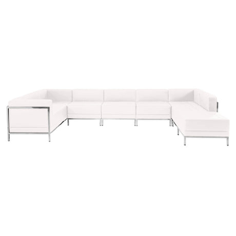 Flash Furniture ZB-IMAG-U-SECT-SET4-WH-GG Hercules Imagination Series Sectional