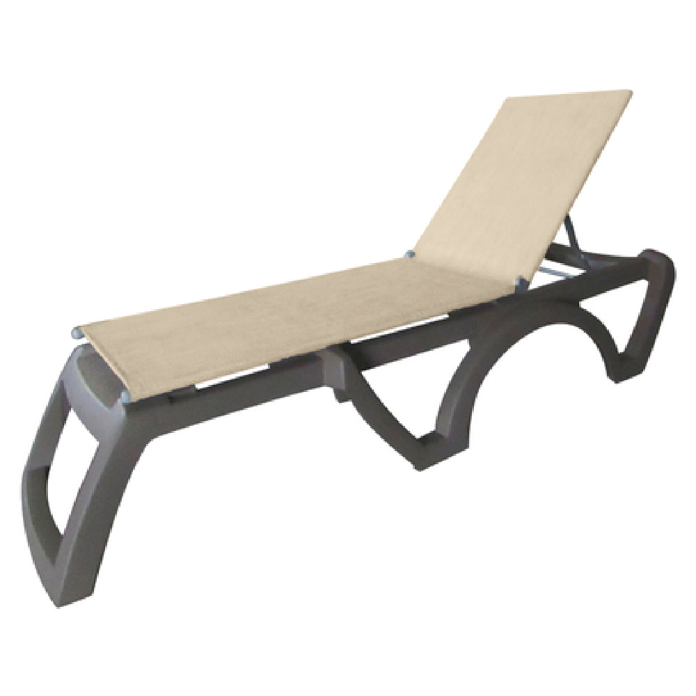 Grosfillex US115181 Jamaica Beach Chaise Stackable Without Arms