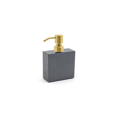 FOH RSP017BKT22 11oz New York Pump Onyx With Matte Brass Top Includes One RSP102GOS22 Stainless Pump Top Matte Brass