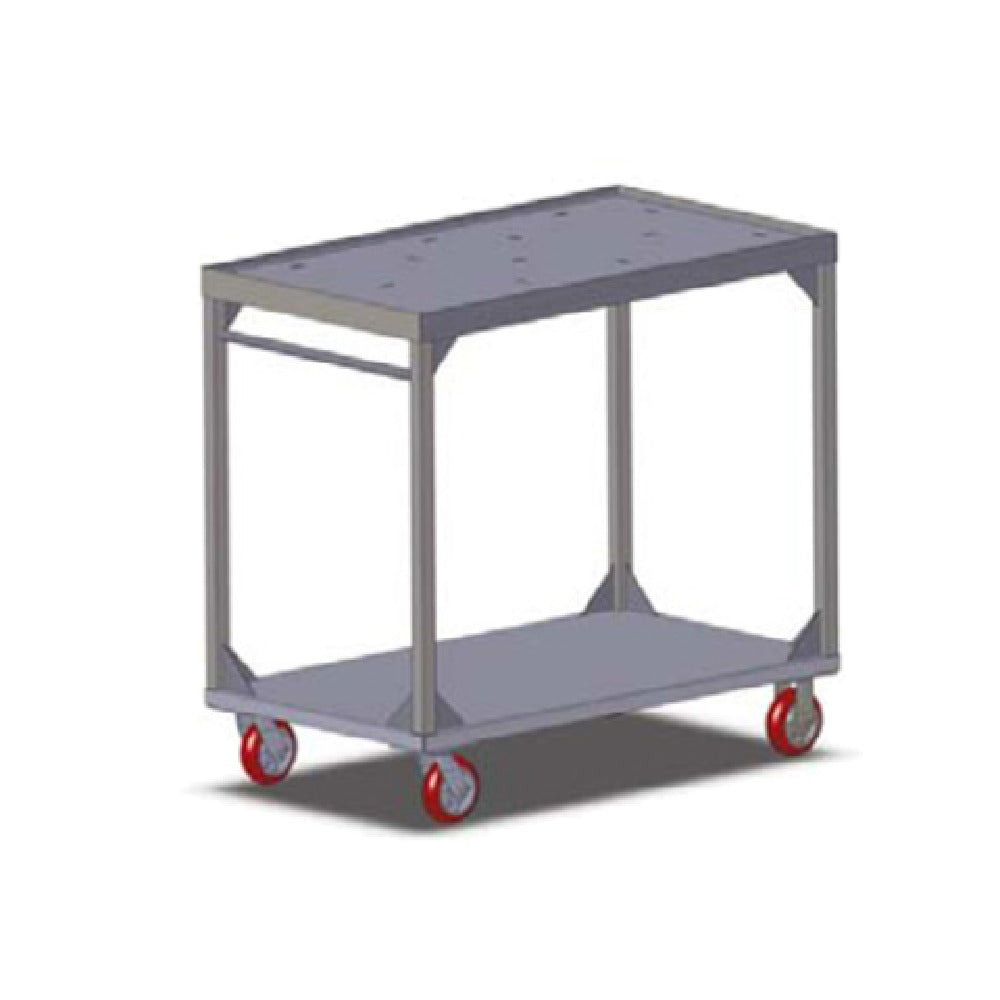 Carter Hoffmann TT136 Two Shelf Stacking Cart For 136 Correctional Insulated Trays