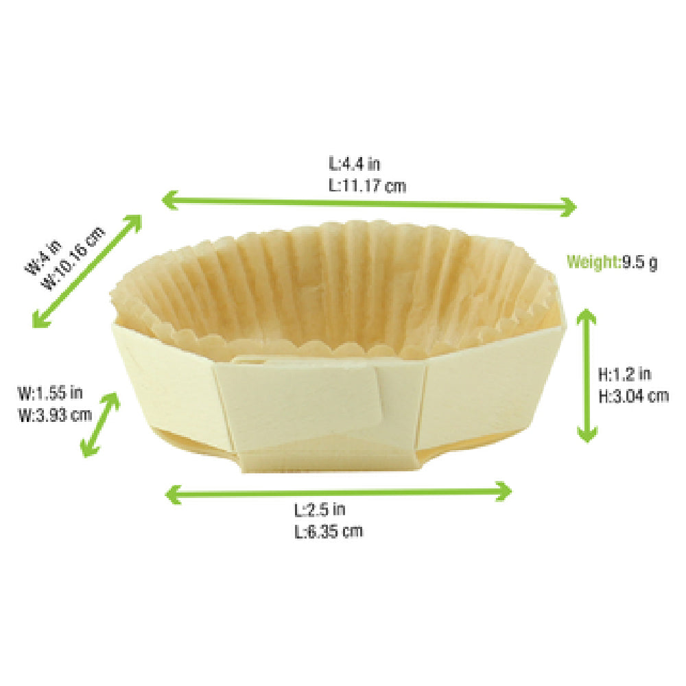 PacknWood 210NBAKERD10 - Baking Mold, 4.4" X 1.2"H, Round